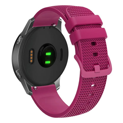 For Samsung Gear S3 / Huami Amazfit Pace Silicone Watch Band Plaid Pattern 22mm Straps