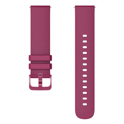 For Samsung Gear S3 / Huami Amazfit Pace Silicone Watch Band Plaid Pattern 22mm Straps