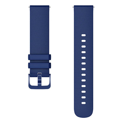 For Garmin Venu 3S / Forerunner 265S Watch Strap 18mm Plaid Pattern Silicone Band