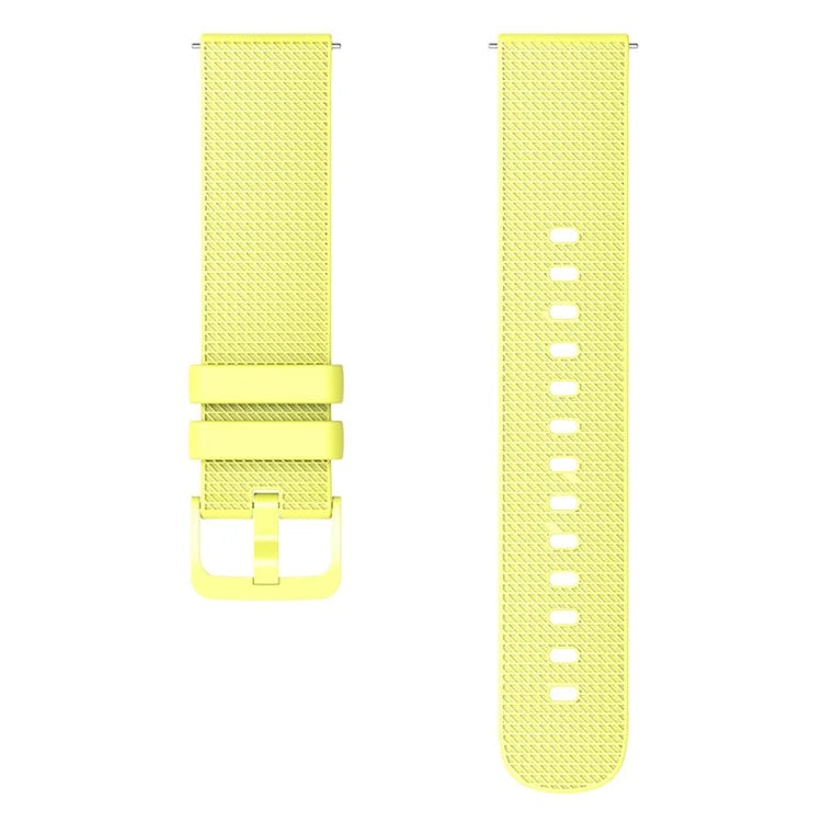 For Garmin Venu 3S / Forerunner 265S Watch Strap 18mm Plaid Pattern Silicone Band