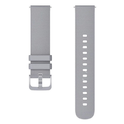 For Garmin Venu 3S / Forerunner 265S Watch Strap 18mm Plaid Pattern Silicone Band