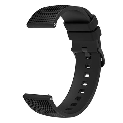 For Garmin Vivomove 3 / GarminMove 3 Silicone Watch Strap 20mm Plaid Pattern Sport Bands