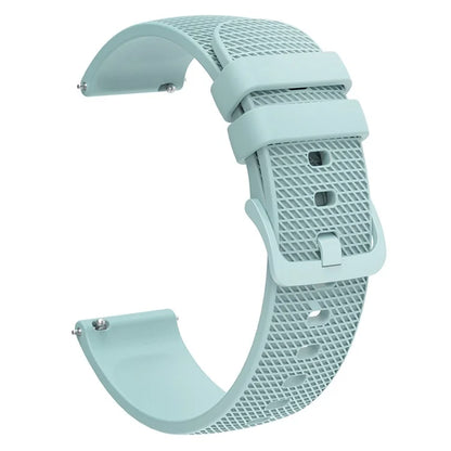 For Garmin Vivomove 3 / GarminMove 3 Silicone Watch Strap 20mm Plaid Pattern Sport Bands