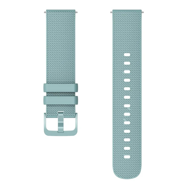For Garmin Vivomove 3 / GarminMove 3 Silicone Watch Strap 20mm Plaid Pattern Sport Bands