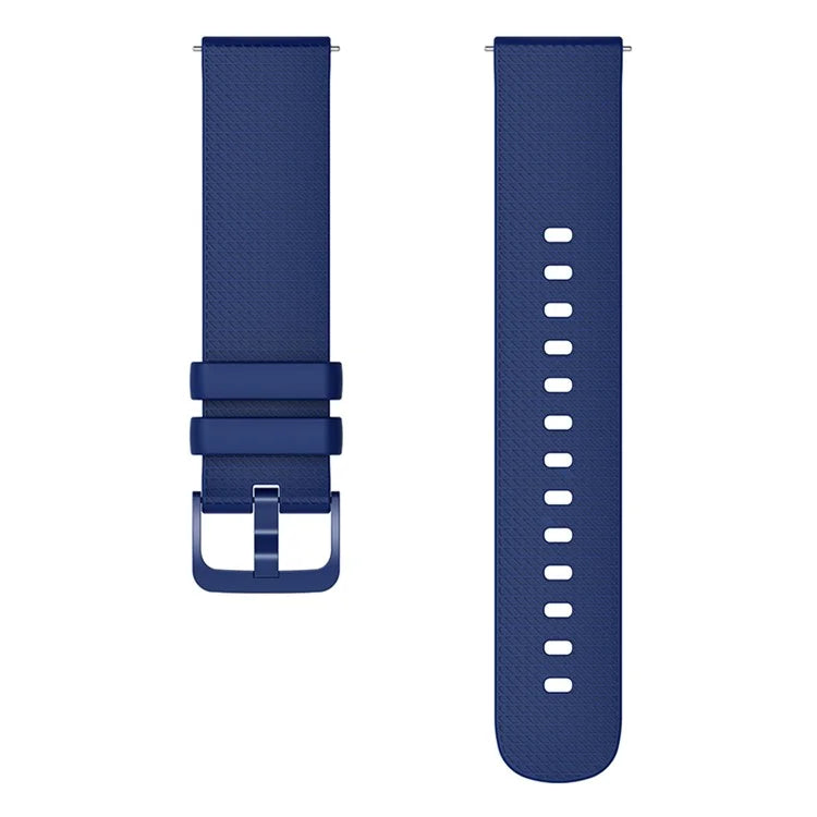 For Garmin Vivomove 3 / GarminMove 3 Silicone Watch Strap 20mm Plaid Pattern Sport Bands
