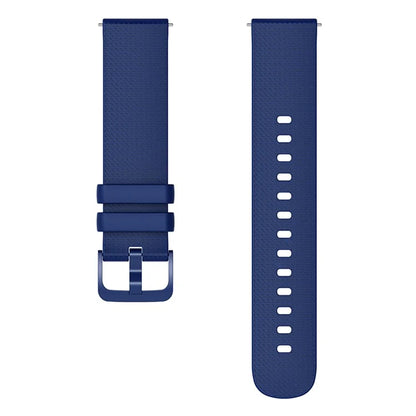For Garmin Vivomove 3 / GarminMove 3 Silicone Watch Strap 20mm Plaid Pattern Sport Bands