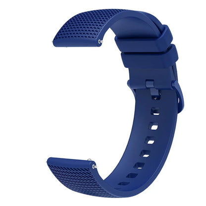 For Garmin Vivomove 3 / GarminMove 3 Silicone Watch Strap 20mm Plaid Pattern Sport Bands