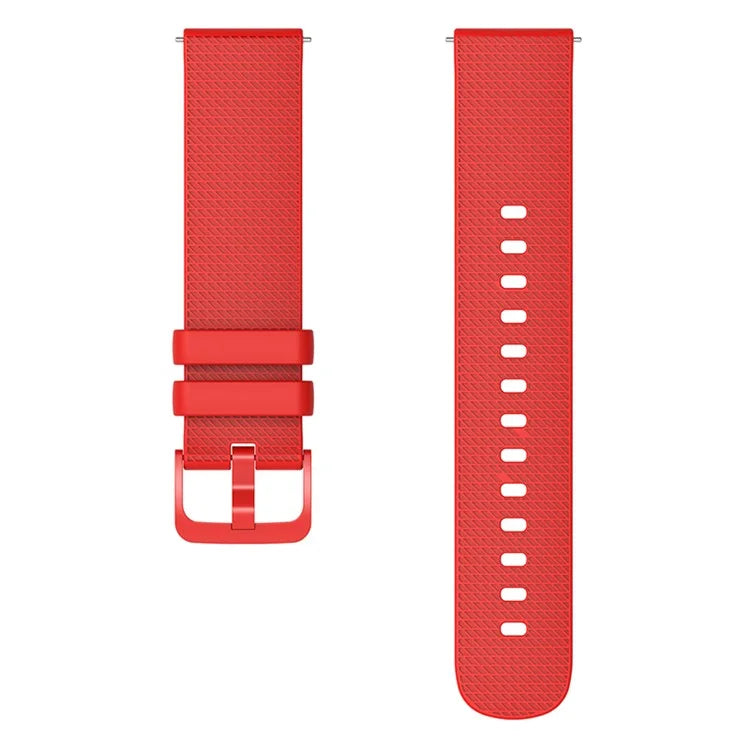 For Garmin Vivomove 3 / GarminMove 3 Silicone Watch Strap 20mm Plaid Pattern Sport Bands