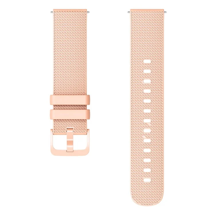 For Garmin Vivomove 3 / GarminMove 3 Silicone Watch Strap 20mm Plaid Pattern Sport Bands
