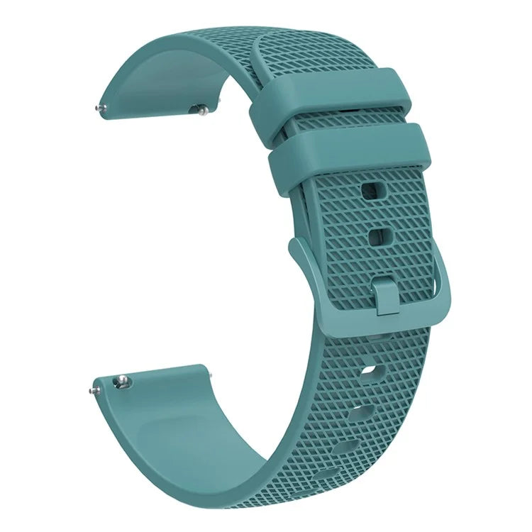For Garmin Vivomove 3 / GarminMove 3 Silicone Watch Strap 20mm Plaid Pattern Sport Bands