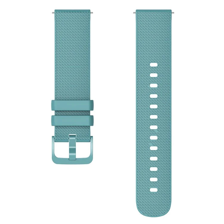 For Garmin Vivomove 3 / GarminMove 3 Silicone Watch Strap 20mm Plaid Pattern Sport Bands