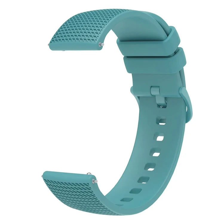 For Garmin Vivomove 3 / GarminMove 3 Silicone Watch Strap 20mm Plaid Pattern Sport Bands