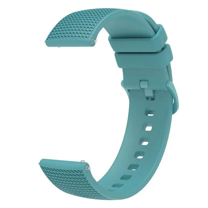 For Garmin Vivomove 3 / GarminMove 3 Silicone Watch Strap 20mm Plaid Pattern Sport Bands
