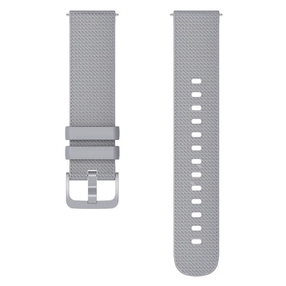 For Garmin Vivomove 3 / GarminMove 3 Silicone Watch Strap 20mm Plaid Pattern Sport Bands