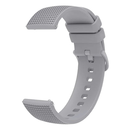 For Garmin Vivomove 3 / GarminMove 3 Silicone Watch Strap 20mm Plaid Pattern Sport Bands