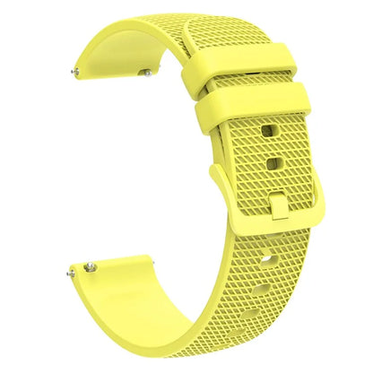 For Garmin Vivomove 3 / GarminMove 3 Silicone Watch Strap 20mm Plaid Pattern Sport Bands