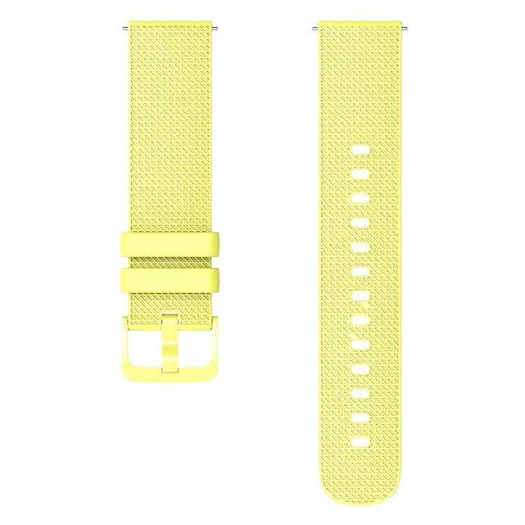 For Garmin Vivomove 3 / GarminMove 3 Silicone Watch Strap 20mm Plaid Pattern Sport Bands