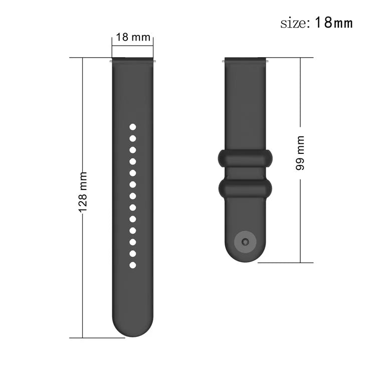 For Garmin Venu 3S / Forerunner 265S Watch Strap 18mm Silicone Replacement Watch Bands