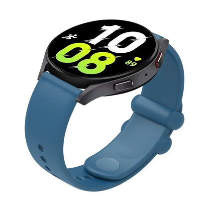 For Garmin Vivomove 3 / GarminMove 3 Silicone Strap 20mm Button Buckle Watch Band