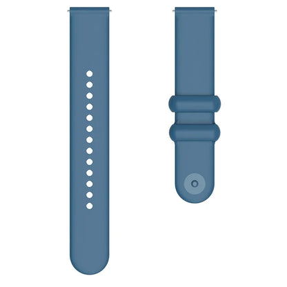 For Garmin Vivomove 3 / GarminMove 3 Silicone Strap 20mm Button Buckle Watch Band