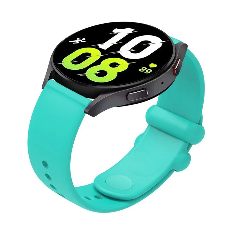 For Garmin Vivomove 3 / GarminMove 3 Silicone Strap 20mm Button Buckle Watch Band