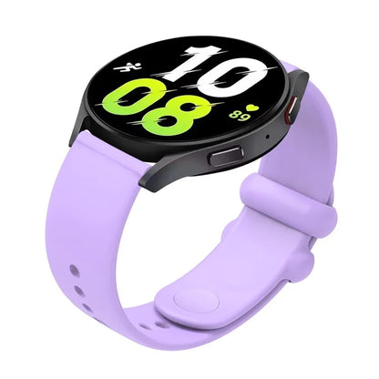 For Garmin Vivomove 3 / GarminMove 3 Silicone Strap 20mm Button Buckle Watch Band