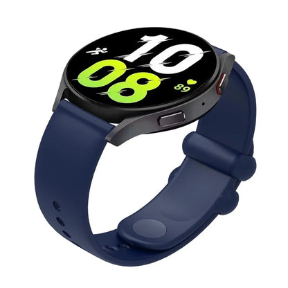 For Garmin Vivomove 3 / GarminMove 3 Silicone Strap 20mm Button Buckle Watch Band
