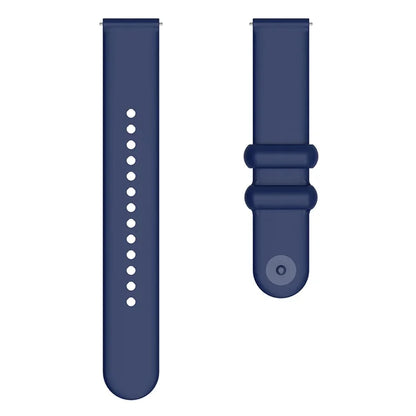 For Garmin Vivomove 3 / GarminMove 3 Silicone Strap 20mm Button Buckle Watch Band