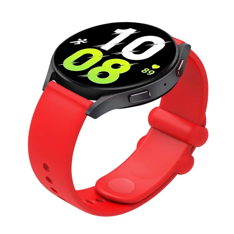For Garmin Vivomove 3 / GarminMove 3 Silicone Strap 20mm Button Buckle Watch Band