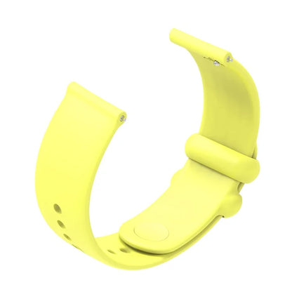 For Garmin Vivomove 3 / GarminMove 3 Silicone Strap 20mm Button Buckle Watch Band
