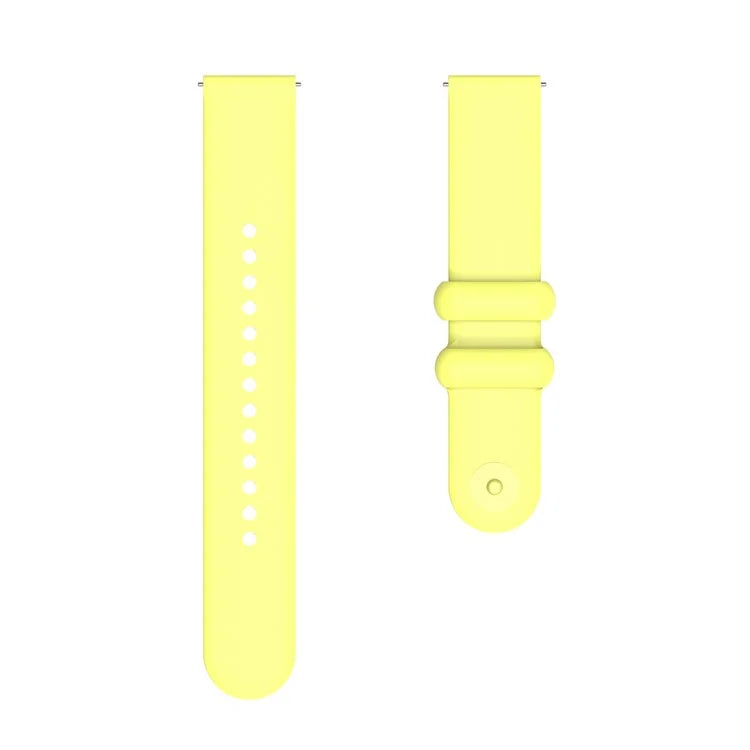 For Garmin Vivomove 3 / GarminMove 3 Silicone Strap 20mm Button Buckle Watch Band