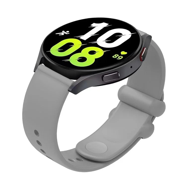For Garmin Vivomove 3 / GarminMove 3 Silicone Strap 20mm Button Buckle Watch Band