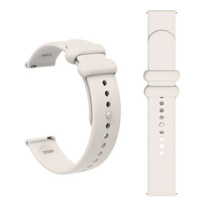 For Garmin Vivomove 3 / GarminMove 3 Silicone Strap 20mm Button Buckle Watch Band