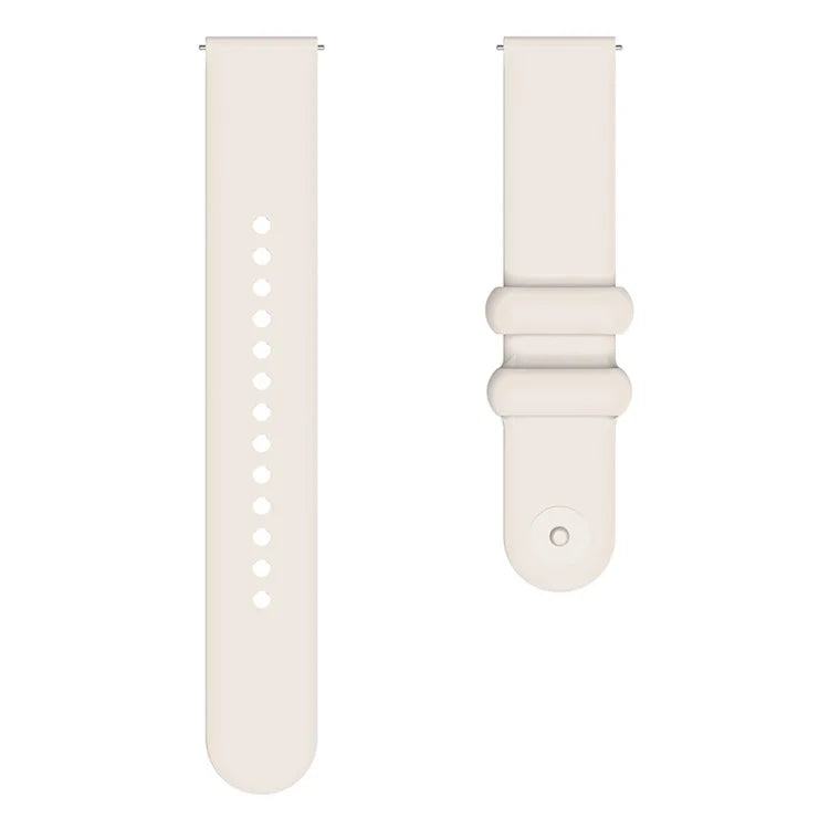 For Garmin Vivomove 3 / GarminMove 3 Silicone Strap 20mm Button Buckle Watch Band