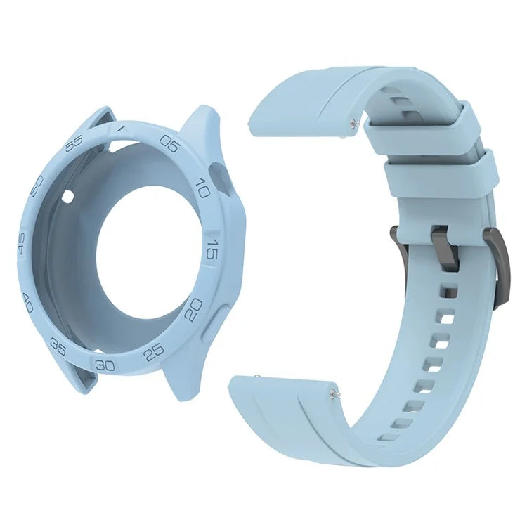 For Huawei Watch GT 4 46mm Silicone Strap Watch Band with Watch Case
