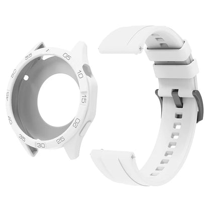 For Huawei Watch GT 4 46mm Silicone Strap Watch Band with Watch Case