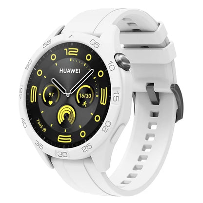 For Huawei Watch GT 4 46mm Silicone Strap Watch Band with Watch Case