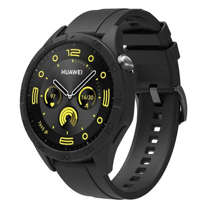 For Huawei Watch GT 4 46mm Silicone Strap Watch Band with Watch Case