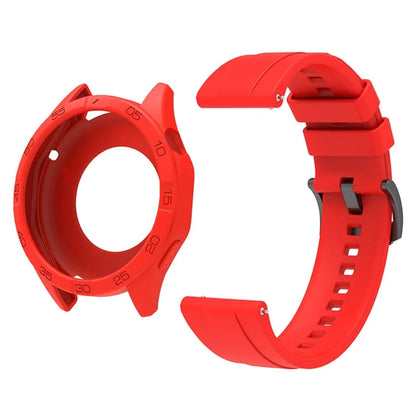 For Huawei Watch GT 4 46mm Silicone Strap Watch Band with Watch Case