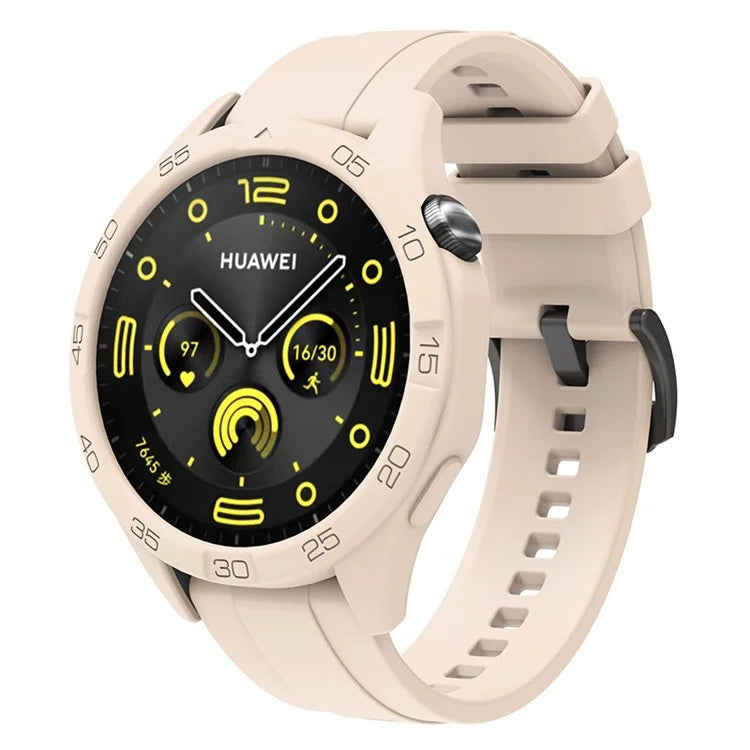 For Huawei Watch GT 4 46mm Silicone Strap Watch Band with Watch Case
