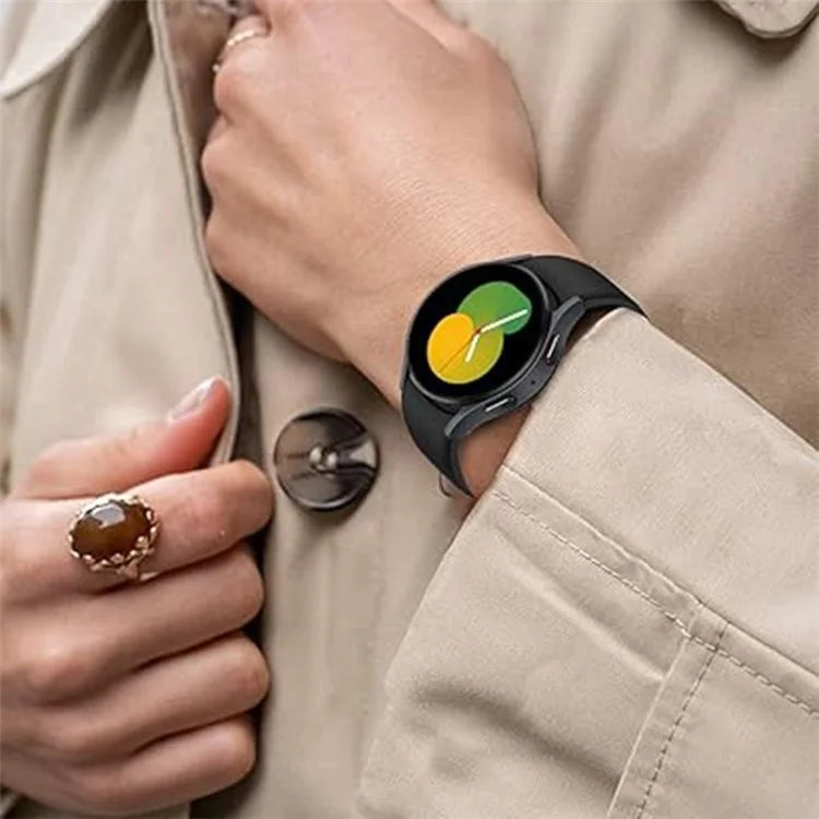 KALEBOL KLB-DKGJ-001 For Samsung Galaxy Watch6 / Watch6 Classic / Watch5 Silicone Watch Band Adjustable Strap