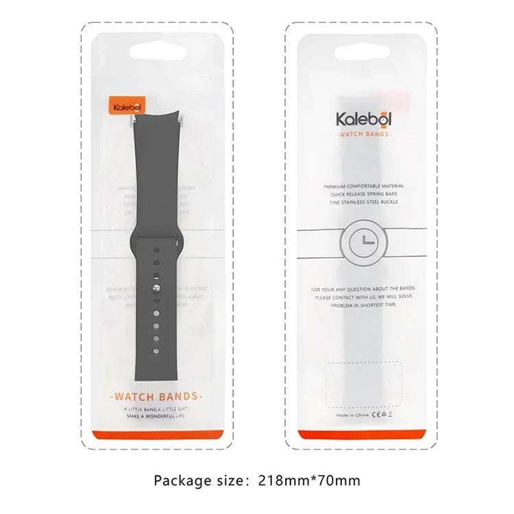 KALEBOL KLB-DKGJ-001 For Samsung Galaxy Watch6 / Watch6 Classic / Watch5 Silicone Watch Band Adjustable Strap
