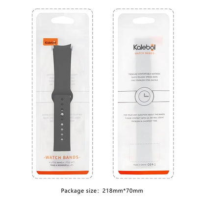 KALEBOL KLB-DKGJ-001 For Samsung Galaxy Watch6 / Watch6 Classic / Watch5 Silicone Watch Band Adjustable Strap
