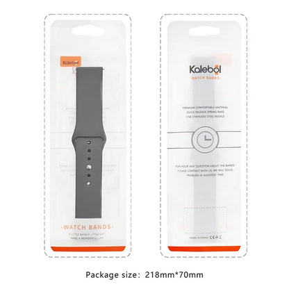 KALEBOL KLB-DKGJ-001 For Samsung Galaxy Watch6 Classic 47mm 43mm Watch Band 20mm Silicone Strap