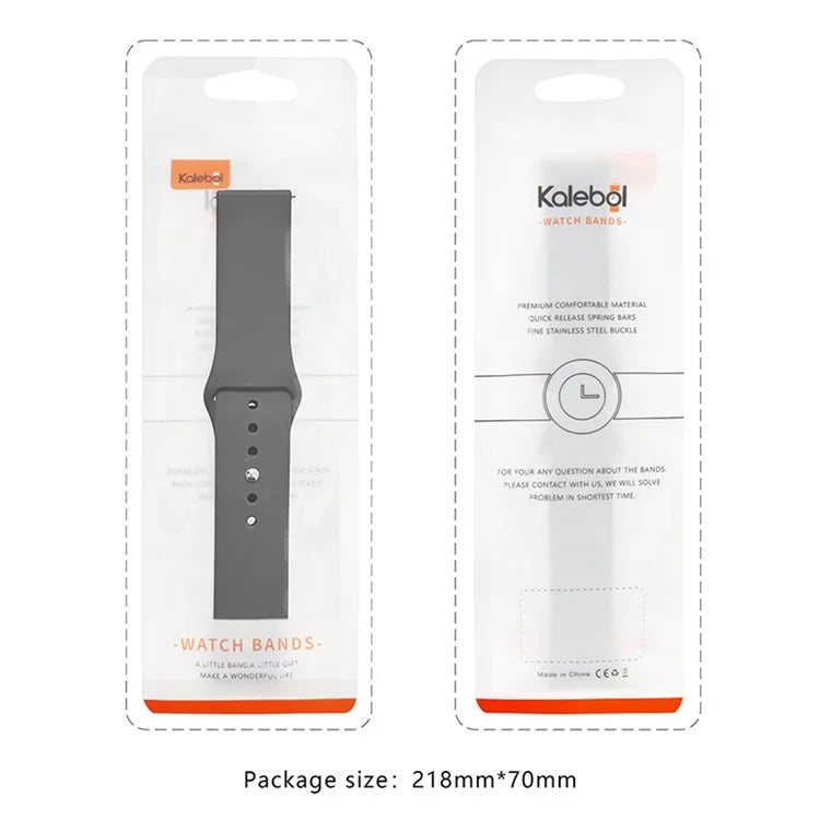 KALEBOL KLB-DKGJ-001 For Samsung Galaxy Watch6 Classic 47mm 43mm Watch Band 20mm Silicone Strap