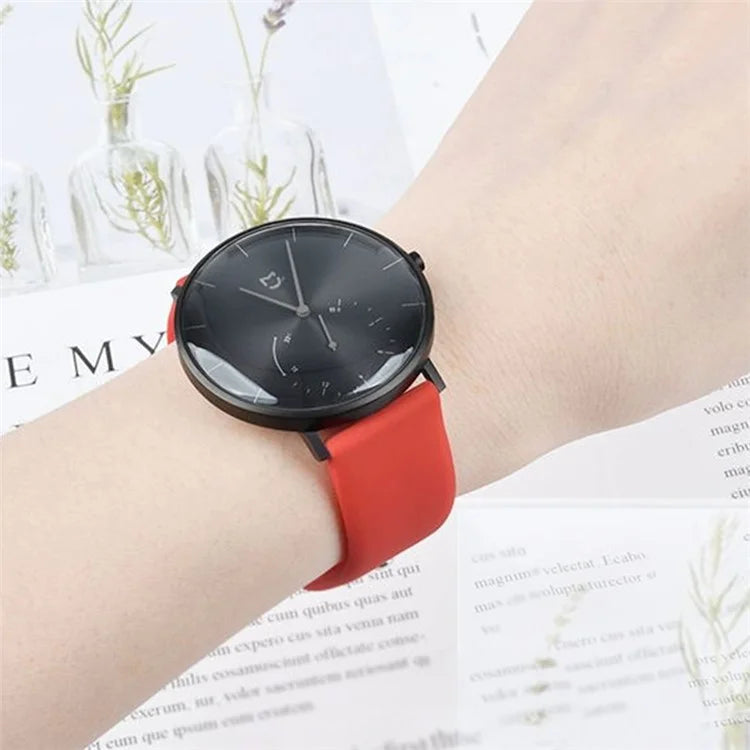 KALEBOL KLB-DKGJ-001 For Huawei Watch GT 4 41mm / Garmin Venu 3S 18mm Silicone Band Watch Strap