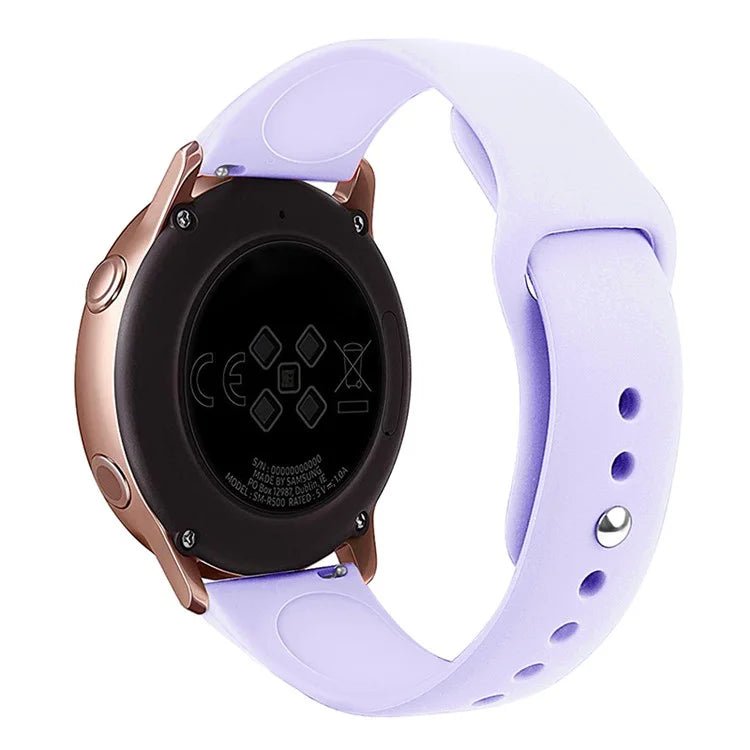 KALEBOL KLB-DKGJ-001 For Huawei Watch GT 4 41mm / Garmin Venu 3S 18mm Silicone Band Watch Strap