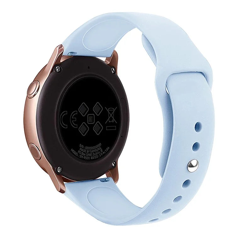 KALEBOL KLB-DKGJ-001 For Huawei Watch GT 4 41mm / Garmin Venu 3S 18mm Silicone Band Watch Strap