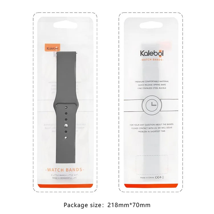 KALEBOL KLB-DKGJ-001 For Samsung Galaxy Watch3 45mm / Garmin Venu 3 Watch Strap 22mm Silicone Band