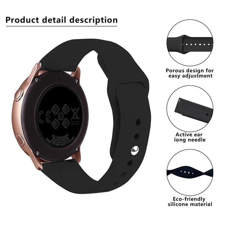 KALEBOL KLB-DKGJ-001 For Samsung Galaxy Watch3 45mm / Garmin Venu 3 Watch Strap 22mm Silicone Band